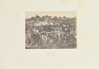 Jérusalem. Village de Siloam by Auguste Salzmann and Louis Désiré Blanquart Evrard