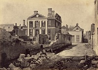 Ruins of the Pinckney Mansion, Charleston, South Carolina by George N Barnard