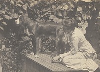 Margaret Eakins and Harry by Thomas Eakins