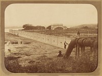 Obras do Abastecimento d'Agua do Rio de Janeiro, Reservatorio de D. Pedro II (Morro do Pedregulho), Vista Geral (1882) by Marc Ferrez