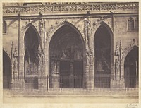 Portico, St. Germain l'Auxerrois by Édouard Baldus