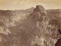 The Half Dome from Glacier Point, Yosemite by Thomas Houseworth and Company, Carleton Watkins, C L Weed and Eadweard J Muybridge