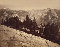The Domes from Sentinel Dome by Carleton Watkins