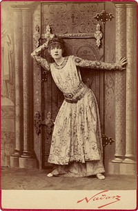 Sarah Bernhardt as the Empress Theodora in Sardou's "Theodora" by Nadar Gaspard Félix Tournachon