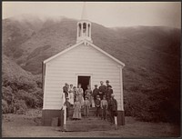 School with Children in Front by George Davidson, J J Gilbert and Carleton Watkins