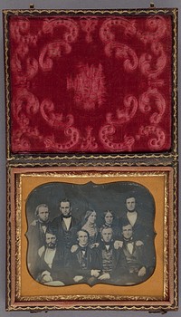 Group Portrait of Two Women and Seven Men