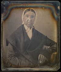 Portrait of a Seated Elderly Woman in Matron Cap by Jacob Byerly