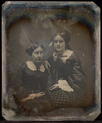 Portrait of Emma and Florence Elliott by Benjamin Franklin Upton