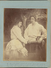 "He thought of that sharp look Mother I gave him yesterday" by Julia Margaret Cameron