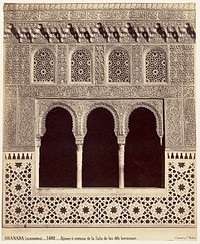 Ventana de la Sala de las dos hermanas, Alhambra, Granada by Juan Laurent