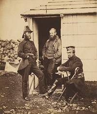 Officers on the Staff of Lt. General Sir G. Brown. by Roger Fenton
