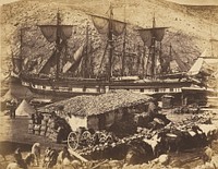 Harbour of Balaklava, The Cattle Pier by Roger Fenton