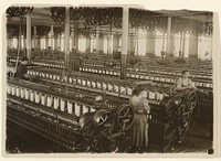 Spinning Room, Flint Cotton Mill, Fall River, Massachusetts by Lewis W Hine