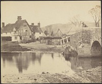 View of a House across a River with a Bridge to the Right by Francis Bedford