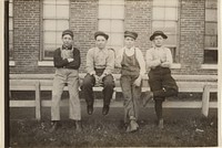 Group of boys who work at the Brown Shoe Factory, Moberly, Missouri by Lewis W Hine