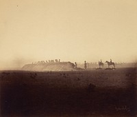 Cavalry Maneuvres, October 3 by Gustave Le Gray