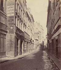 Rue des Bourdonnais de la rue de Rivoli by Charles Marville