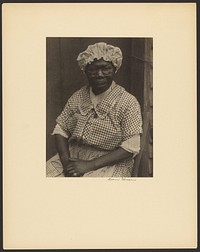 Black Woman in Cap and Gingham Dress by Doris Ulmann