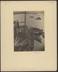Harbor, Sailboats with Skiffs in Foreground by Doris Ulmann