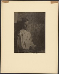 Seated Man in a White Shirt by Doris Ulmann