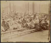 Guignol, jardin Luxembourg (Puppet Show, Luxembourg Garden) by Eugène Atget