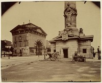 Ancienne Barrière du Trône (Tollbooth Pavilion and Column) by Eugène Atget
