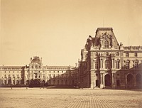 Mollien Pavilion, the Louvre by Gustave Le Gray