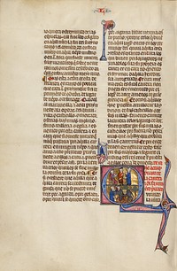 Initial Q: Two Men Arguing their Cases before a Judge and Men with a Donkey by Michael Lupi de Çandiu