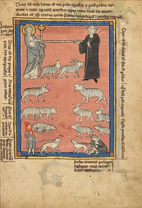 Christ and a Monk and Two Shepherds
