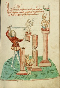 Josaphat Destroying Pagan Idols by Hans Schilling and Diebold Lauber