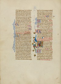 Initial R: Saint Peter by Master of the Brussels Initials