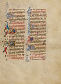 Initial P: A Pope Blessing by Master of the Brussels Initials