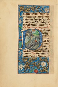 Initial P: Saint Peter and the Conversion of Saint Paul by Master of the Dresden Prayer Book