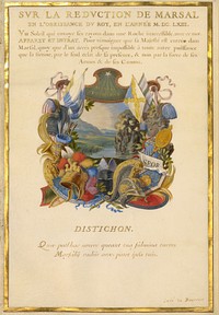 Escutcheon with a Landscape by Jacques Bailly