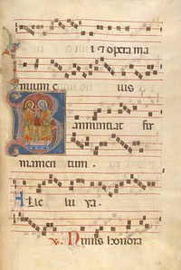 Initial B: The Trinity by Jacobellus of Salerno