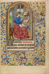 Saint Luke by Master of Jacques of Luxembourg