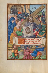 The Way to Calvary and Saint Veronica with the Sudarium by Master of James IV of Scotland