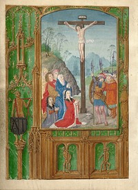 The Crucifixion with a Kneeling Woman by Gerard Horenbout