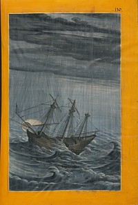 A Ship in a Stormy Sea by Georg Strauch