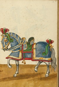 A Horse in Armor for a Tournament