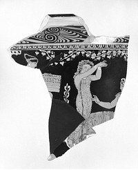 Apulian Red-Figure Bell Krater Fragment by Hoppin Painter