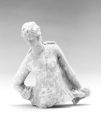 Fragment of a Female Figure Leaning Against a Pillar