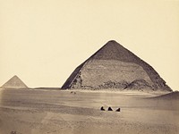 The Pyramids of Dahshur from the Southwest by Francis Frith