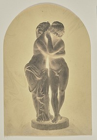 Statue of a Couple Kissing by Hippolyte Bayard