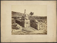 Pillar of Absalom, Jerusalem / [Vallée de Josaphat. Tombeau d'Absalon (sic)] by James Robertson, Felice Beato and Antonio Beato