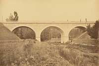 Viaduc sur Le Rhins, Près de Pradines by Auguste Hippolyte Collard