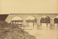 Viaduc sur La Loire à Andrezieux by Auguste Hippolyte Collard