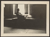 Woman Sitting in Window by Louis Fleckenstein