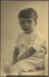 Portrait of a Child in White by Louis Fleckenstein
