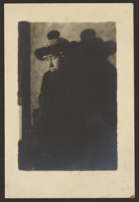 Portrait of a Woman in Pom Pom Hat with Deep Shadows by Louis Fleckenstein